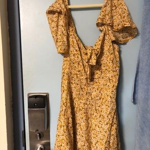 NWT Princess Polly Yellow Mini Dress